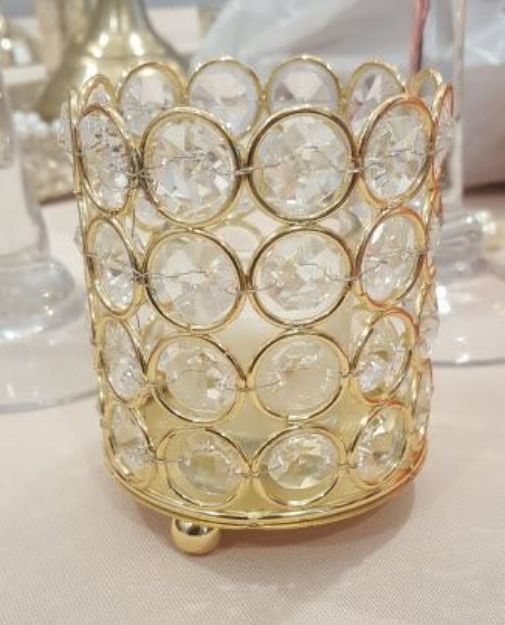Picture of Votive (Gold Bling) 3" - Bling
