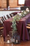 Picture of Table Cloth 90X156 - Burgundy (Poly Rectangle T)