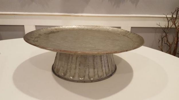 Picture of Cake stand (Galvanized) 17" - Metal
