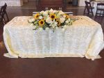 Picture of Table Cloth 90X132 - Ivory (Wave satin Rectangle)