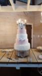 Picture of Cake Stand (Round Embossed) 16 - Silver