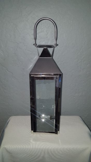 Picture of Decor (Med Silver Lantern) 5X15.5 - Silver