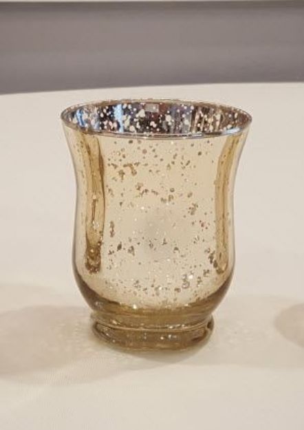 Picture of Votive (Mercury Fluted Votive) 4.5" - Champagne