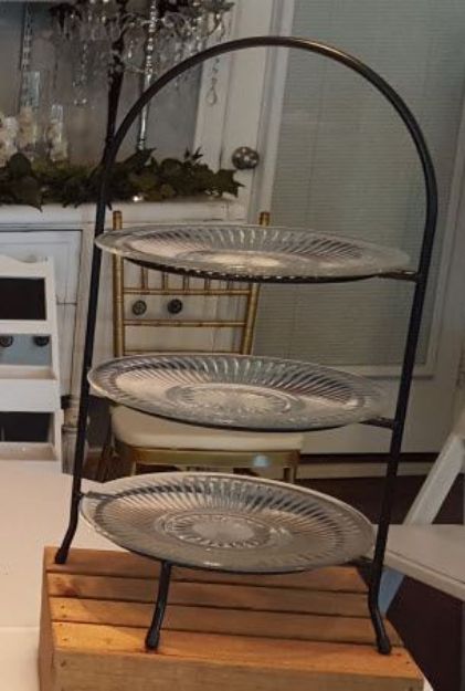Picture of Catering (Three Tiered Metal Stand)  - Black