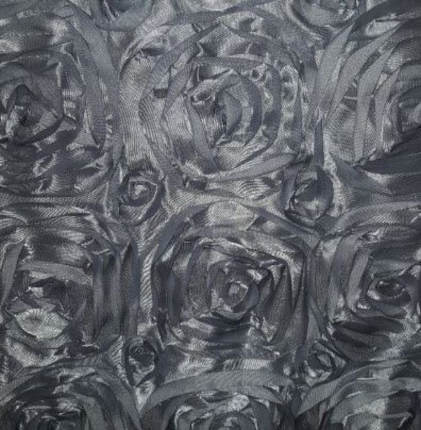Picture of 90X132 - Silver (Satin Rosette Rectangle)