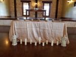 Picture of Table Cloth 90X132 - Champagne (Crushed Taffeta Rectangle)
