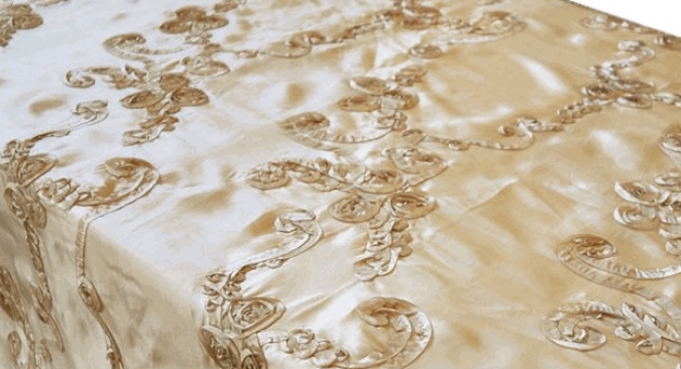 Picture of 90X132 - Champagne (Ribbon Taffeta Rectangle)