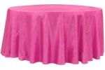 Picture of Table Cloth 120 - Fuchsia (Crushed Taffeta Round)