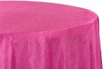 Picture of Table Cloth 120 - Fuchsia (Crushed Taffeta Round)