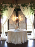 Picture of Table Cloth 120 - Ivory (Ribbon Taffeta Round)