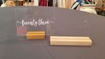 Picture of Table Numbers (Acrylic Stand white lettering)  - Clear