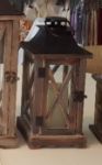 Picture of Lantern (Natural Wood Lantern) Sm - Brown