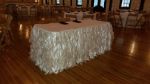 Picture of Table Skirt 14 - Ivory (Curly willow )