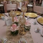 Picture of Candle Pillars (Gold Bling Trio Ball)  - Gold