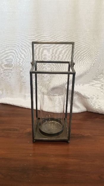 Picture of Lantern (Modern Metal lantern) 12 - Pewter