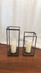 Picture of Lantern (Modern Metal lantern) 12 - Pewter