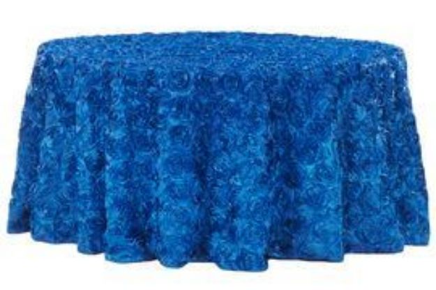Picture of 132 - Royal Blue (Satin Rosette Round)