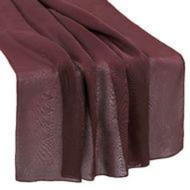 Picture of Runner - 16' Burgundy (Chiffon )
