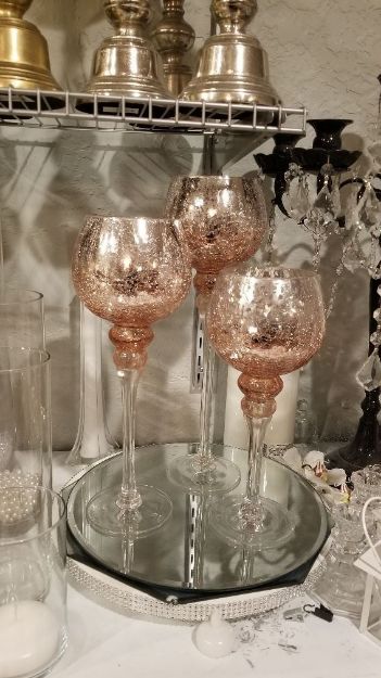 Picture of Decor (Rose Gold Plain Mercury) Trio - Blush