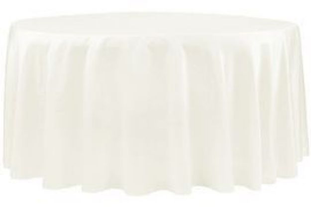 Picture of 120 - Ivory (Lamour satin round)