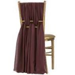 Picture of Sashe 19X72 - Burgundy (Chiffon )