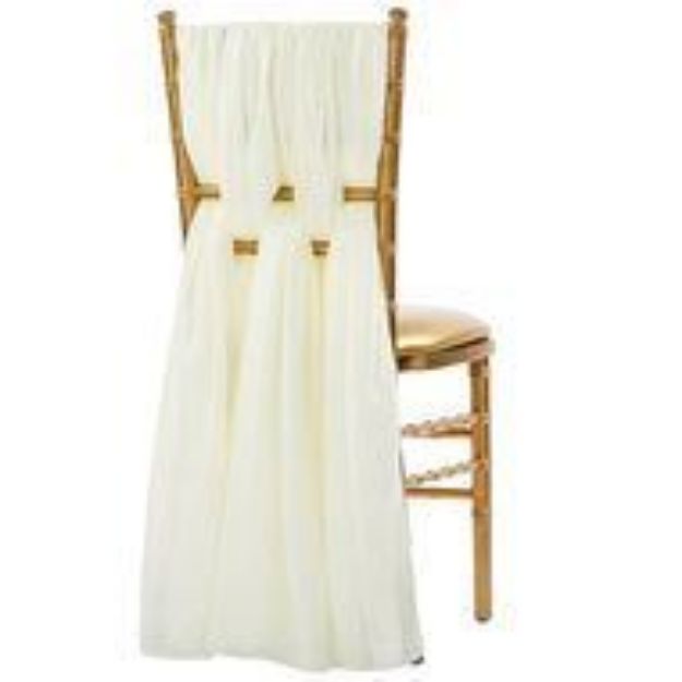 Picture of Sashe 19X72 - Ivory (Chiffon )