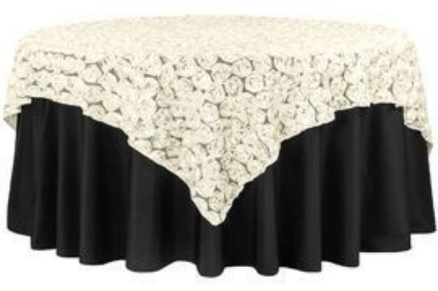 Picture of 85X85 - Ivory (Mesh Rosette )