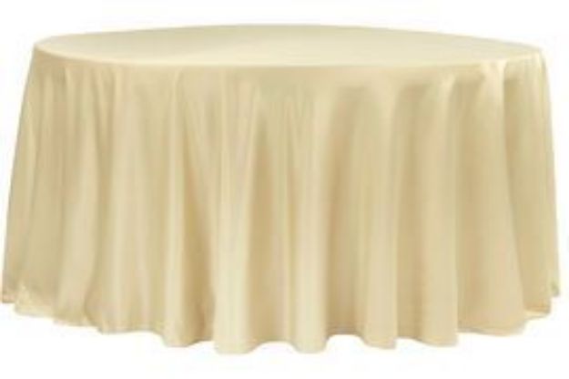 Picture of 120 - Champagne (Lamour satin Round)