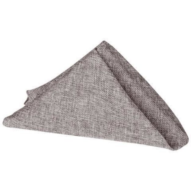 Picture of Napkin 20X20 - Gray (Faux Burlap Square)