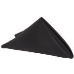 Picture of Napkin 20X20 - Black (Lamour Satin Square)