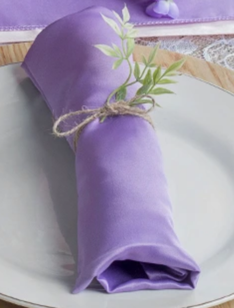 Picture of Napkin 20X20 - Lavender (Lamour satin Square)
