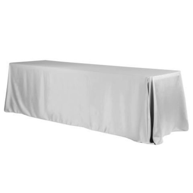 Picture of 90X156 - Silver Gray (Lamour Satin Oblong)