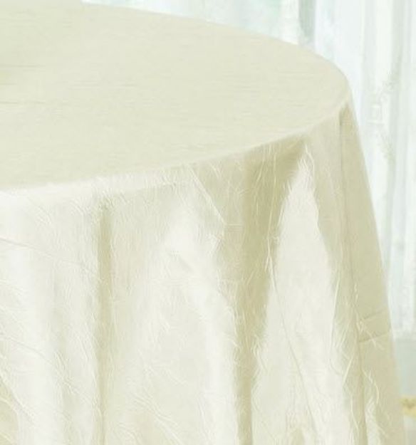 Picture of 132 - Ivory (Crushed Taffeta Round)