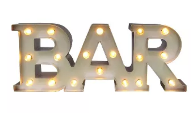 Picture of Sign (BAR marquee) 6X15 - Silver