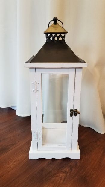 Picture of Lantern (Wood Lantern) 18 - White