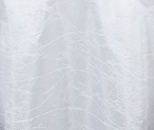 Picture of 132 - White (Crushed Taffeta Round)