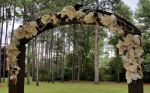 Picture of Flower (Silk Hydrangea White Leaf Arch)  - White