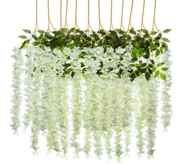 Picture of Flower (White Wisteria Stems) 36" - White