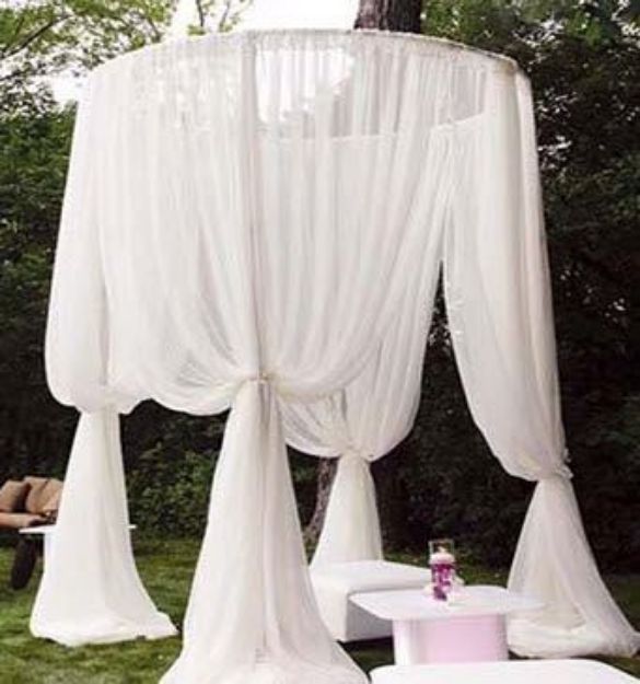 Picture of Backdrop (Rounded Pipe & Drape) 8ft - Metal