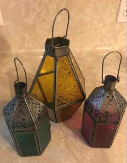 Picture of Lantern (Moroccan trio) Colorful - Assorted