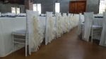 Picture of Chiavari Chair Cover - Ivory (Chiffon Chair Cap)