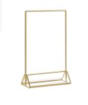 Picture of Table Numbers (Gold Trim Vertical Stand)  - Clear