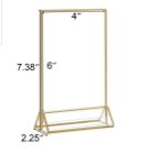 Picture of Table Numbers (Gold Trim Vertical Stand)  - Clear