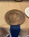 Picture of Charger Plate (Faux wood charger)  - Brown