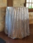 Picture of Table Cloth 120 - Silver (Glitz sequin Round)