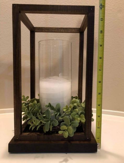 Picture of Lantern (Wood hollow) 12X8 - Brown