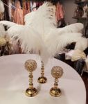 Picture of Candle Pillars (Gold Bling Trio Ball)  - Gold