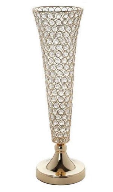 Picture of Vase (Bling Trumpet)  - Gold