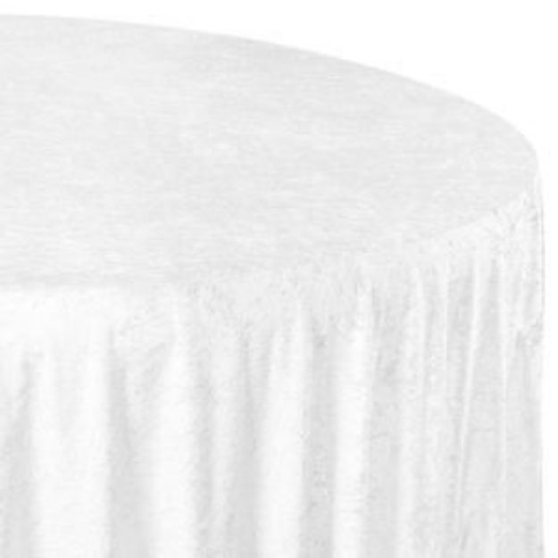 Picture of 132 - White (Velvet Round)