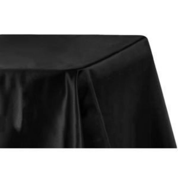 Picture of 90X156 - Black (Lamour satin Rectangle)